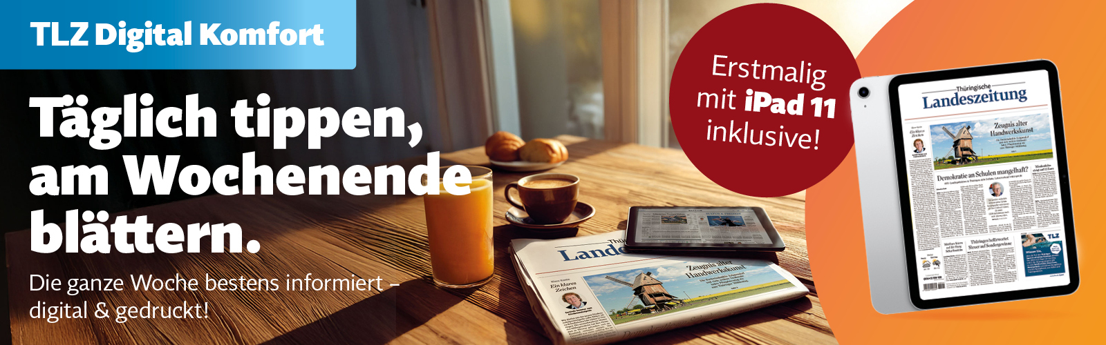 Jetzt abonnieren und iPad 11 sichern