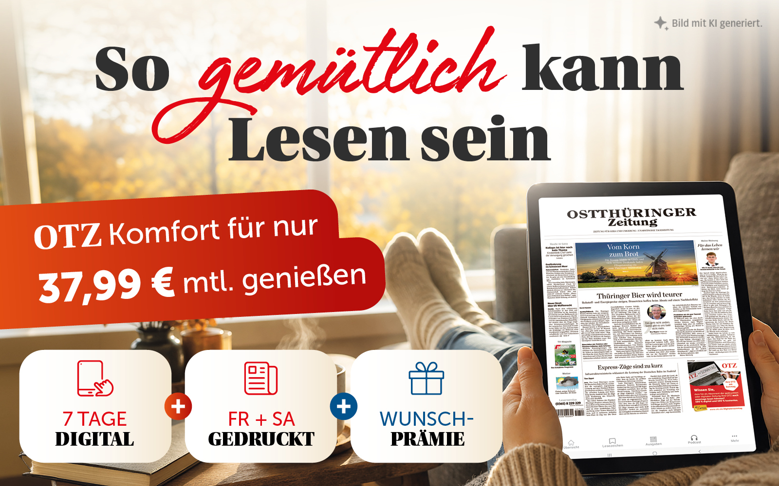 Jetzt abonnieren und Wunschprämie sichern