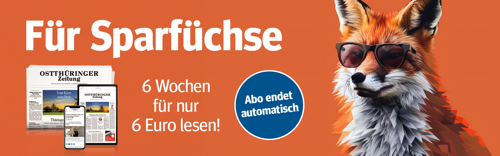 6 Wochen für nur 6 Euro lesen