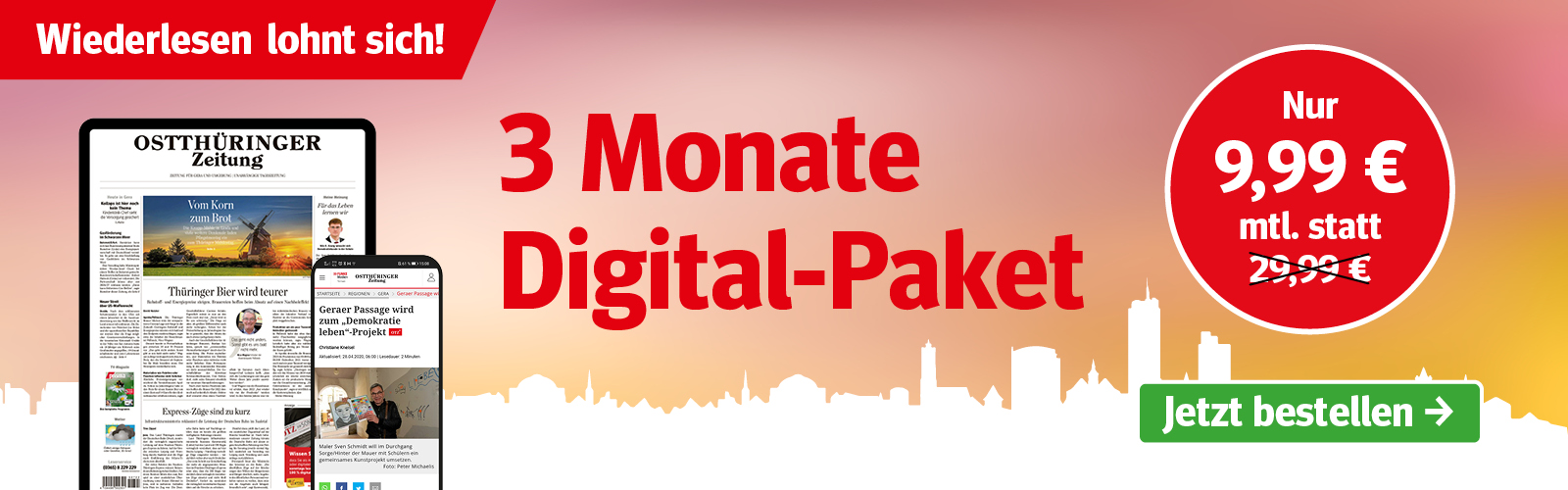 Jetzt abonnieren für nur 9,99 Euro monatlich