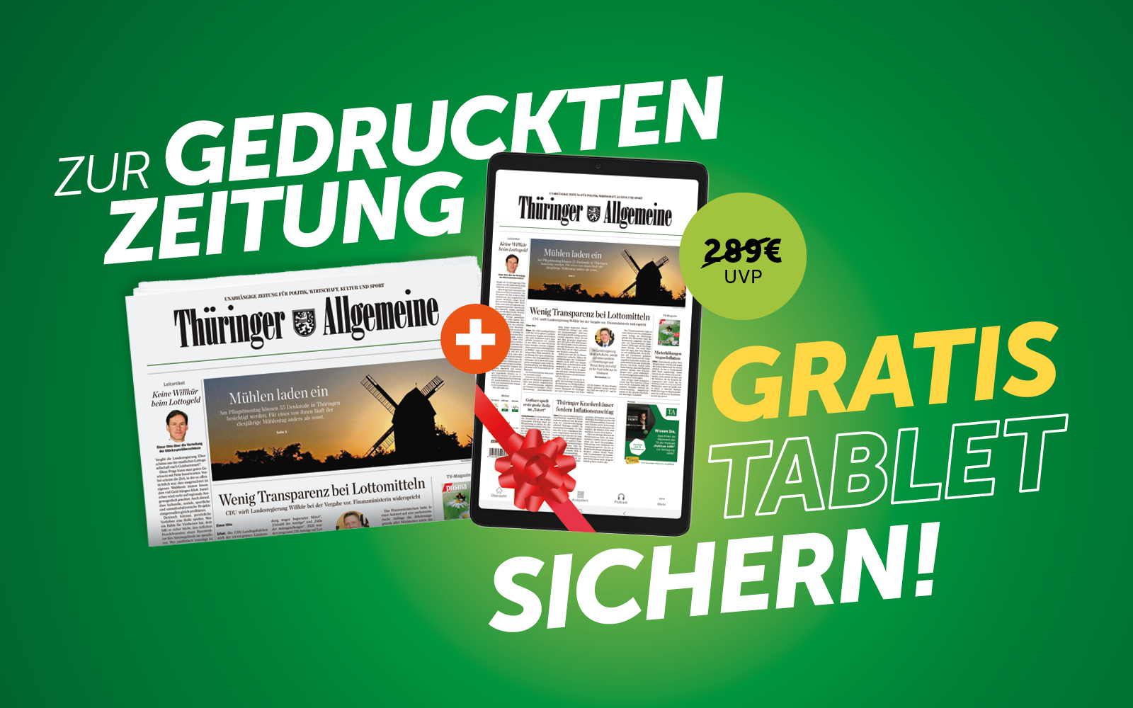 Jetzt abonnieren und Samsung A11+ sichern