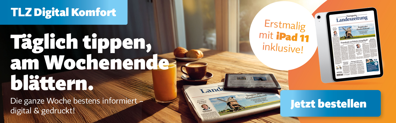 Jetzt abonnieren und iPad 11 sichern