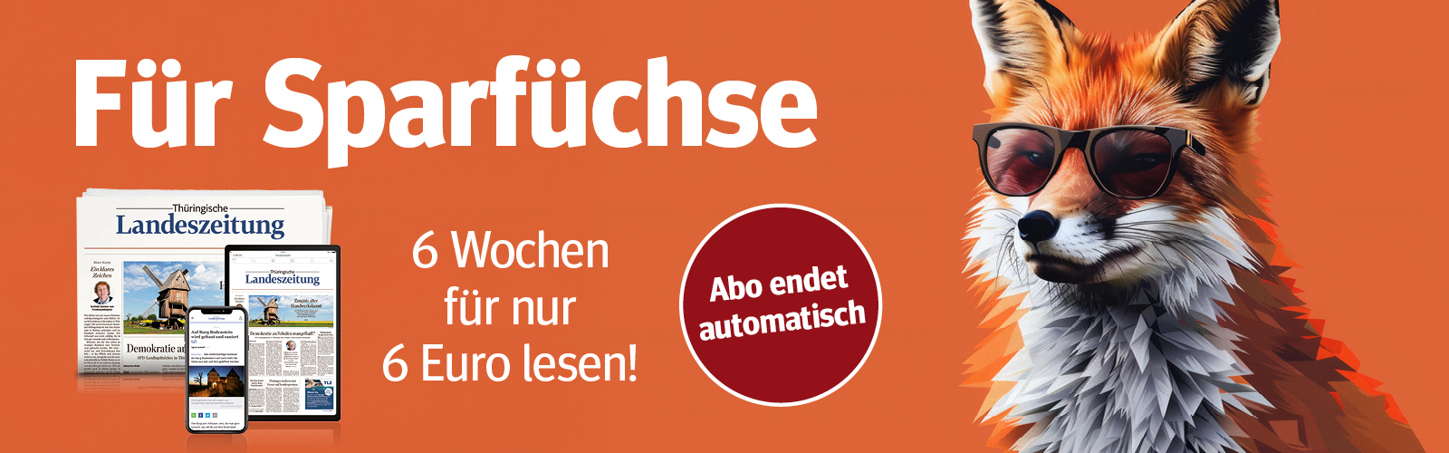 6 Wochen für nur 6 Euro lesen