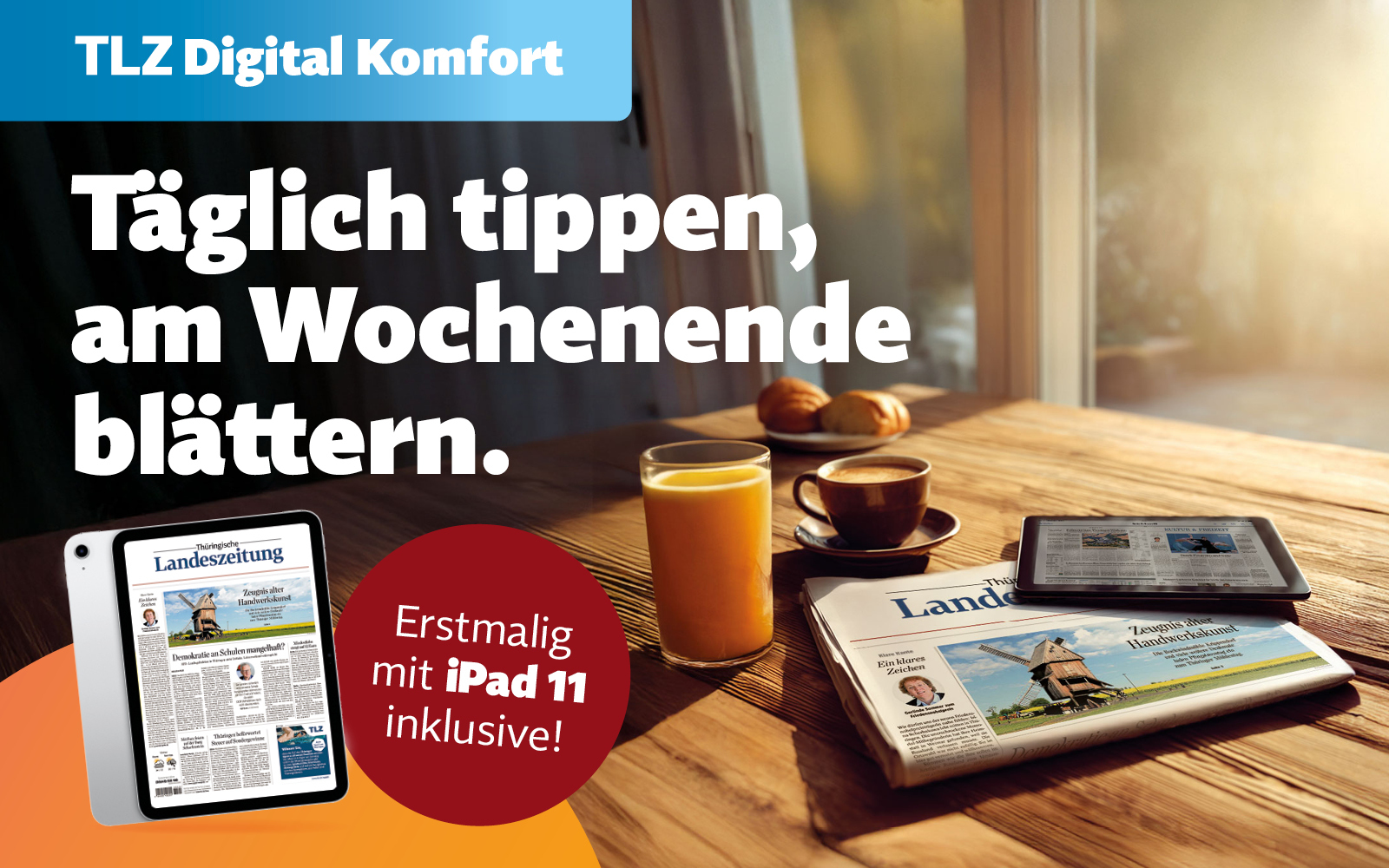 Jetzt abonnieren und iPad 11 sichern