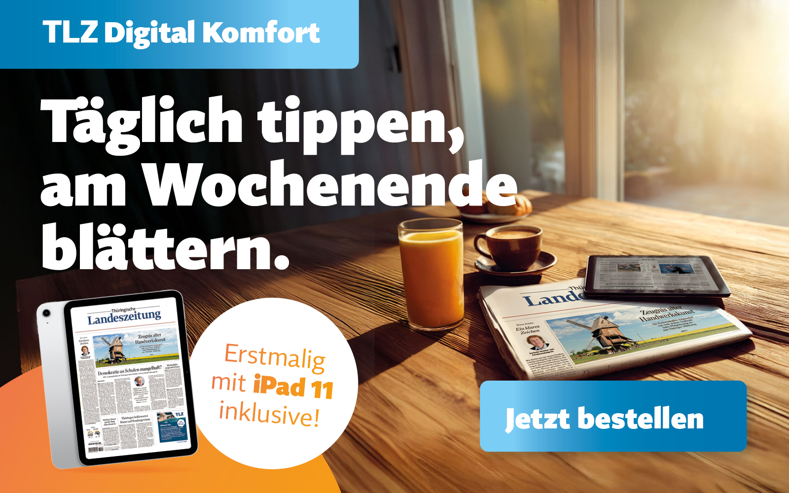 Jetzt abonnieren und iPad 11 sichern
