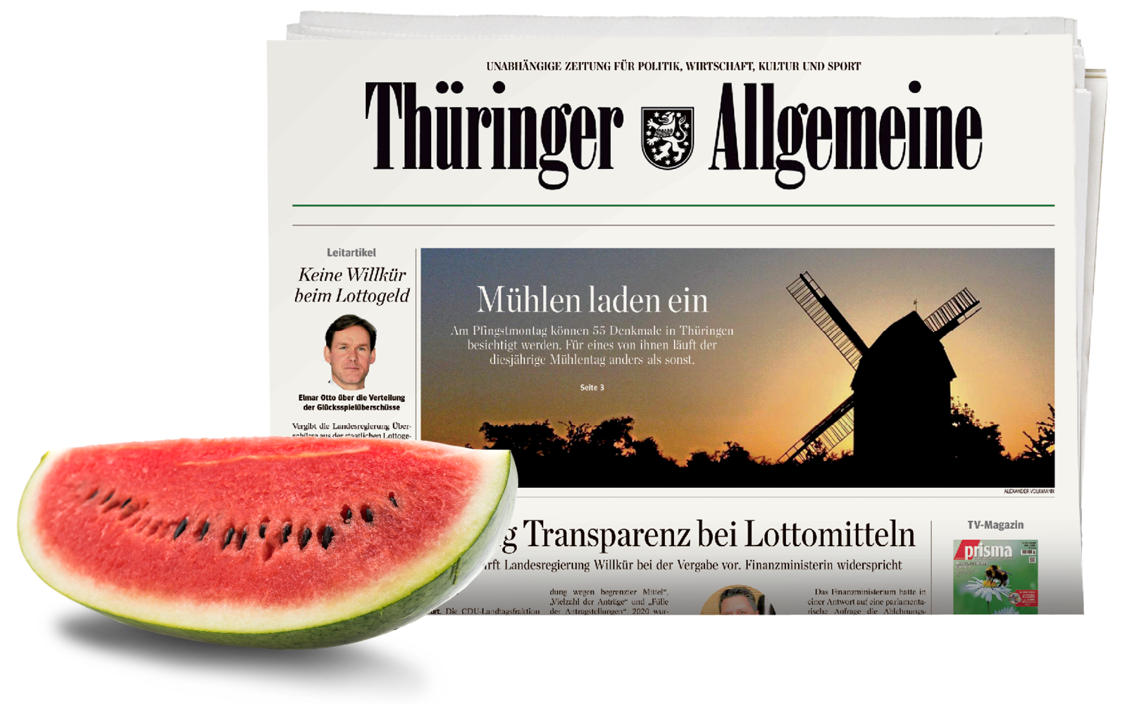Morgens die gedruckte Zeitung druckfrisch im Briefkasten.