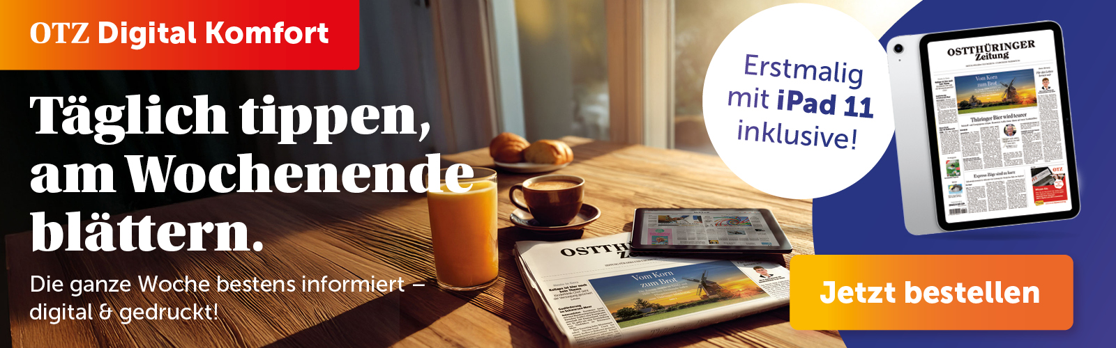 Jetzt abonnieren und iPad 11 sichern