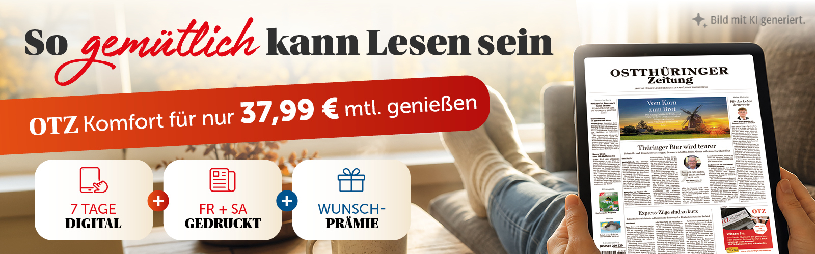 Jetzt abonnieren und Wunschprämie sichern