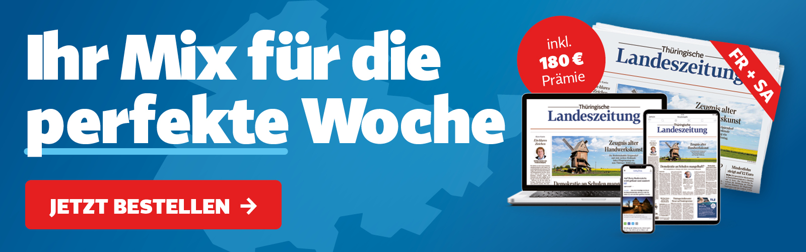 Jetzt abonnieren und 180 € Prämie sichern