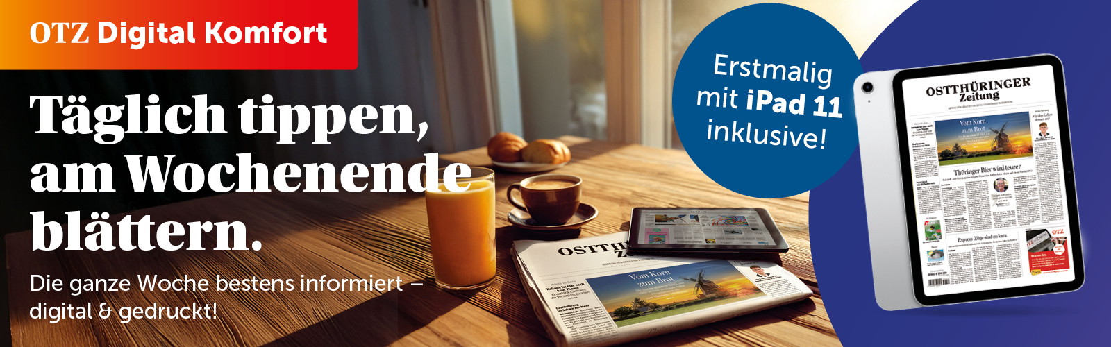 Jetzt abonnieren und iPad 11 sichern