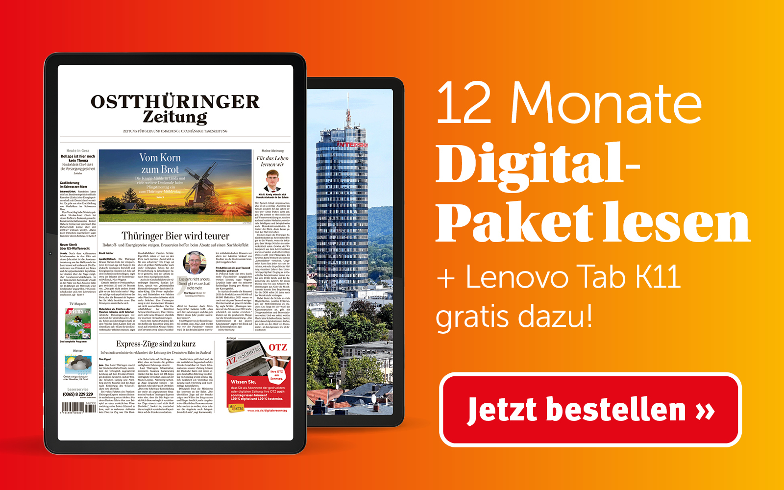 Jetzt abonnieren und 180 Euro Prämie sichern