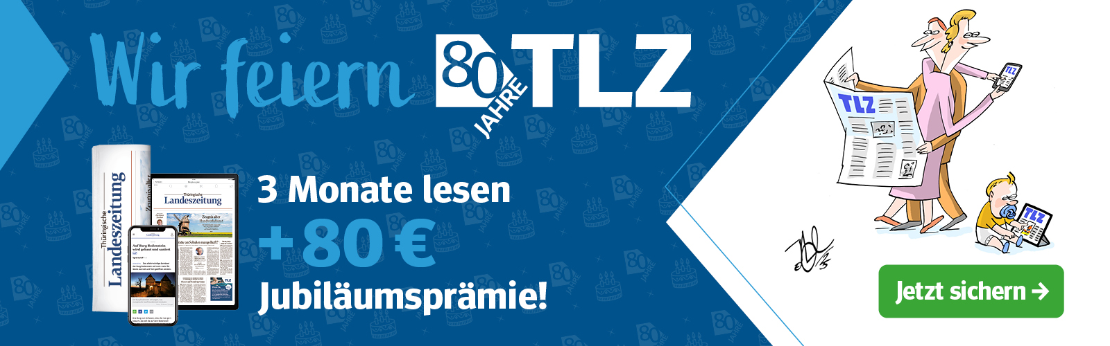Jetzt abonnieren und 80 Euro Prämie sichern