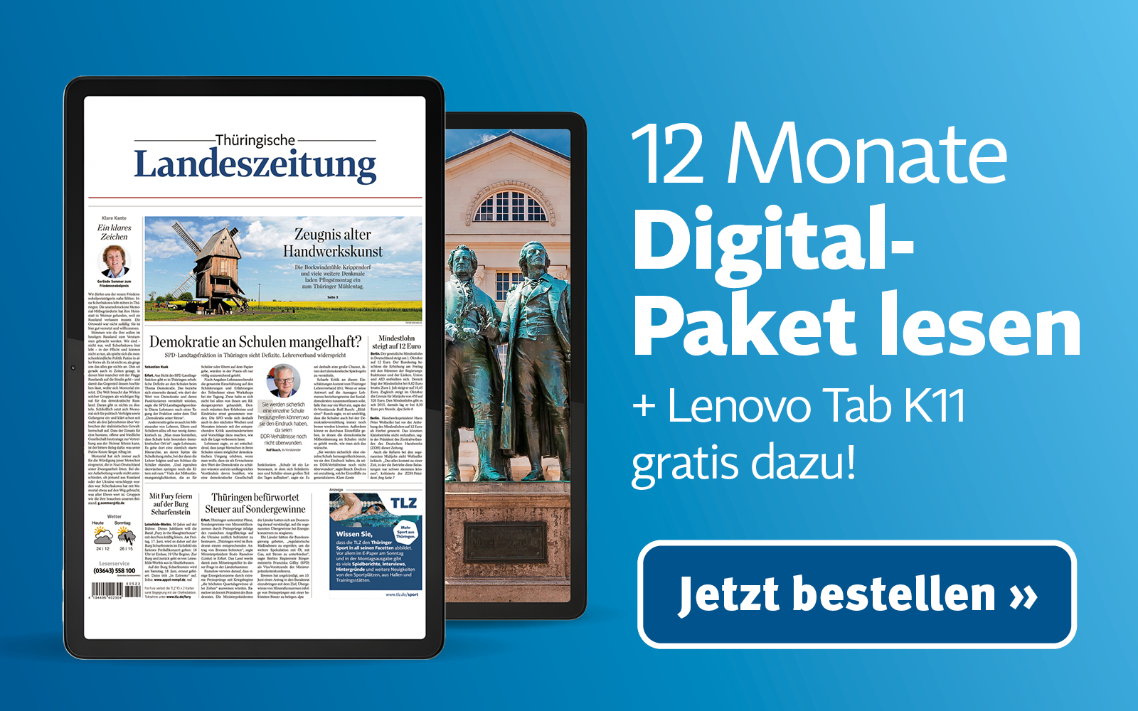 Jetzt abonnieren und 180 Euro Prämie sichern