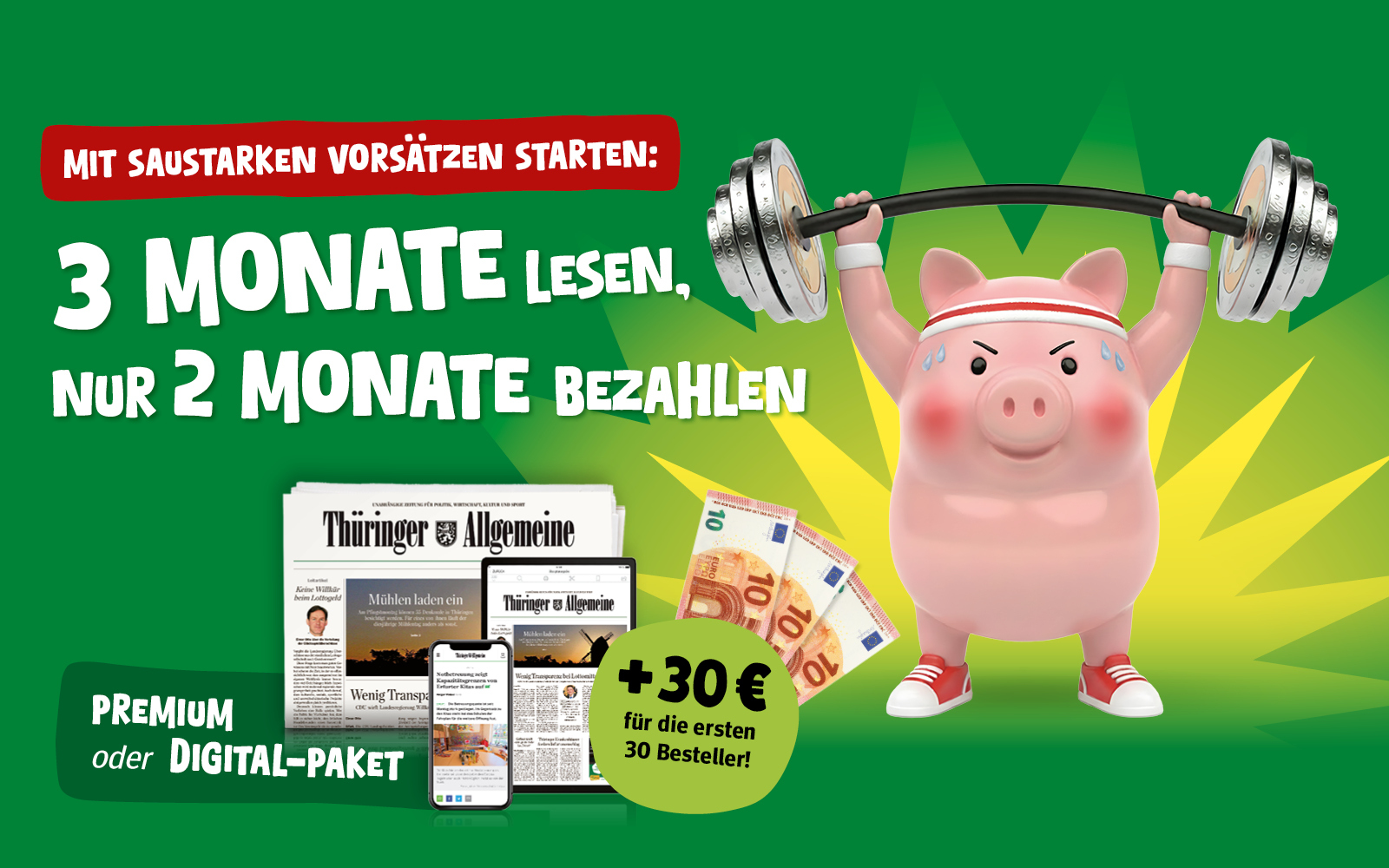 Jetzt 3 Monate lesen und nur 2 Monate zahlen