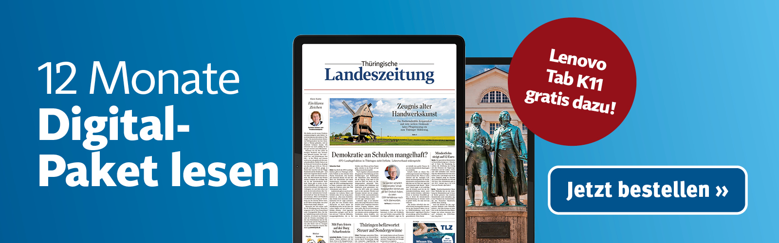 Jetzt abonnieren und Lenovo Tab K11 gratis sichern
